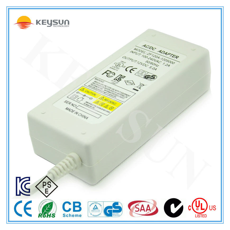 トップ販売製品2015 ul ce 12ボルト5aスイッチング電源12ボルト5amp 60ワットacにdc 電源アダプタ仕入れ・メーカー・工場