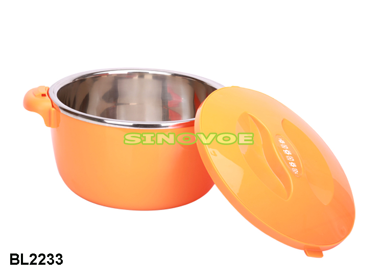 新しい2014年4個プラスチック製のサーマルキャセロール鍋問屋・仕入れ・卸・卸売り