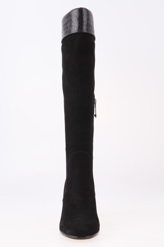 スエードレザーグローバル人気のファッションスタイルハイヒールの女性の膝のブート仕入れ・メーカー・工場