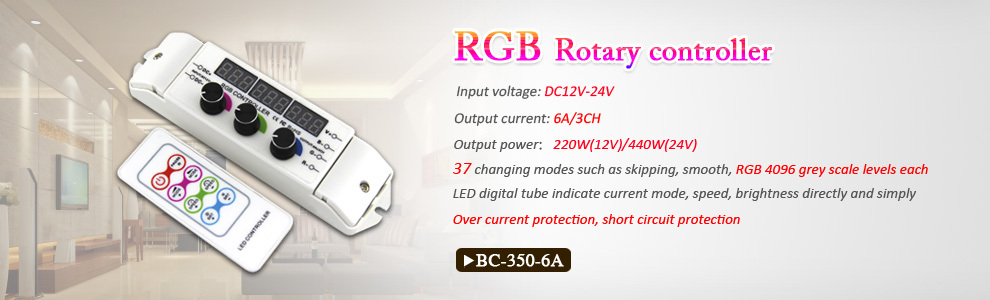 Rfリモートbc-350-6adc12-24v、 ロータリーノブdiyrgbledコントローラ問屋・仕入れ・卸・卸売り