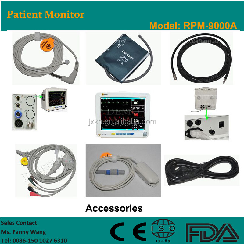 Ceは承認された12- インチ6- パラメータ患者モニタ/bpのモニター/rpm-9000a心電図モニター仕入れ・メーカー・工場