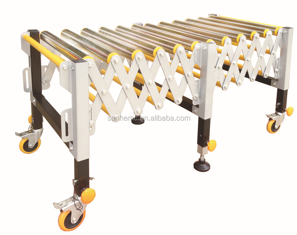 Wholesale adjustable unloading flexible roller conveyor 