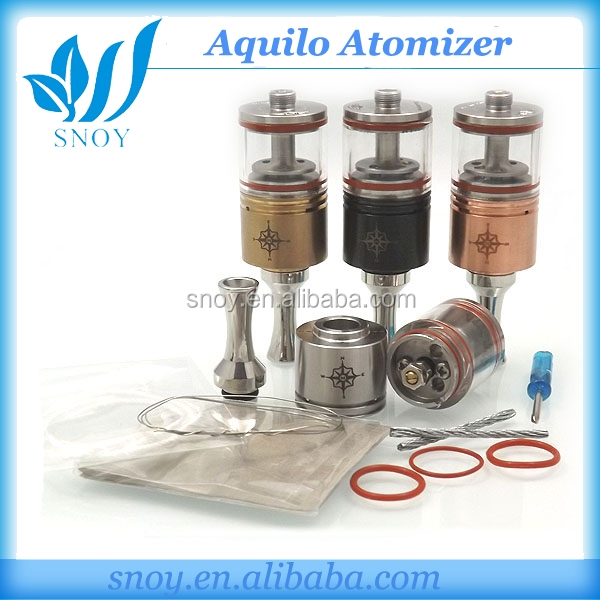 2014 Best quality modern design e cigarette Aquilo Atomizer clone rda aqulio atomizer for mechanical mod