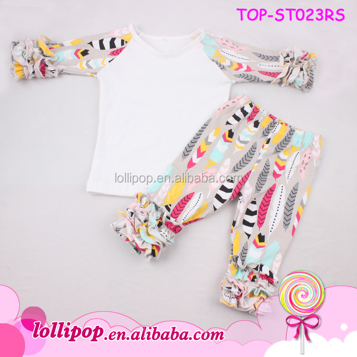 2016卸売子供ブティック服クスクスムーンリメイク衣装秋女の子ブティック服仕入れ・メーカー・工場