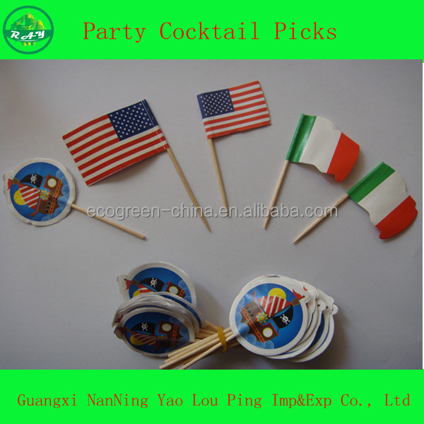 2014 Good Quality Wrapped Round Long Cinnamon Flavored Toothpick