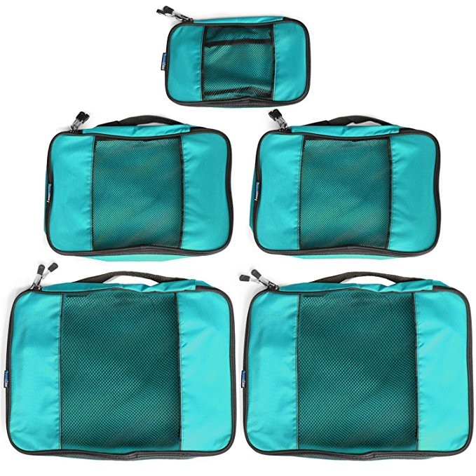 Wholesale Clear Mesh 5pcs Set Luggage Organizer Travel Packing Cubes Buy Travel Packing Cubes