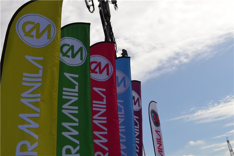 Windless Full Curve Top Advertising Banner Feather Swooper Flutter Flag