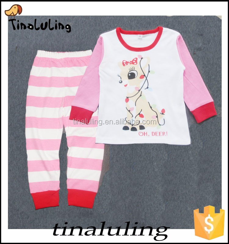 キッズ雪だるまパジャマセット男の子鹿pijamas女の子クリスマスパジャマベビー子供服ベビーパジャマ仕入れ・メーカー・工場
