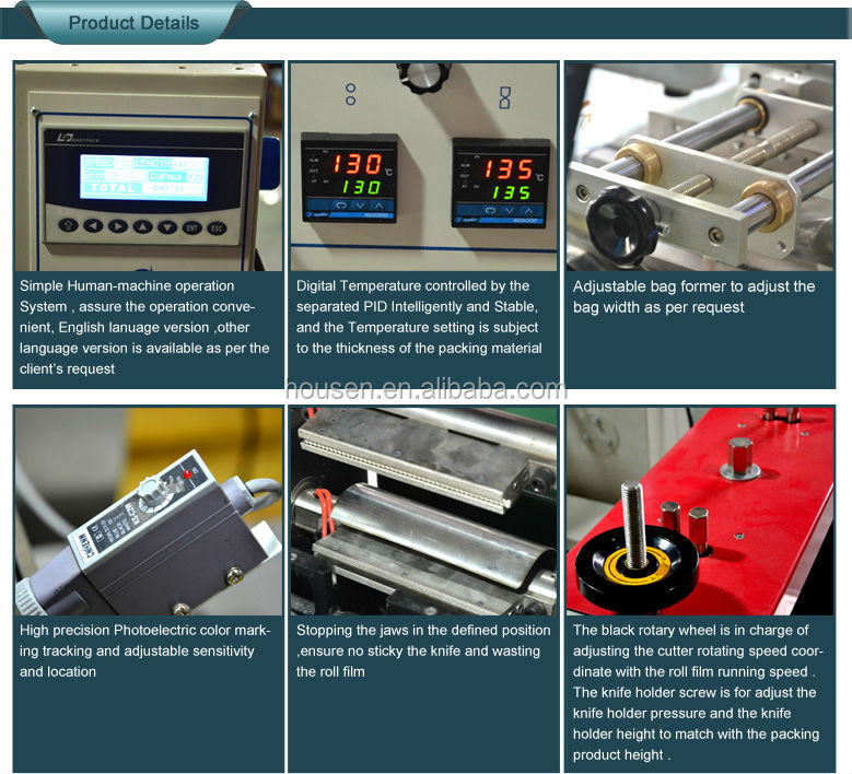 Horizontal packing machine for oat chocolate bar with CE Certification