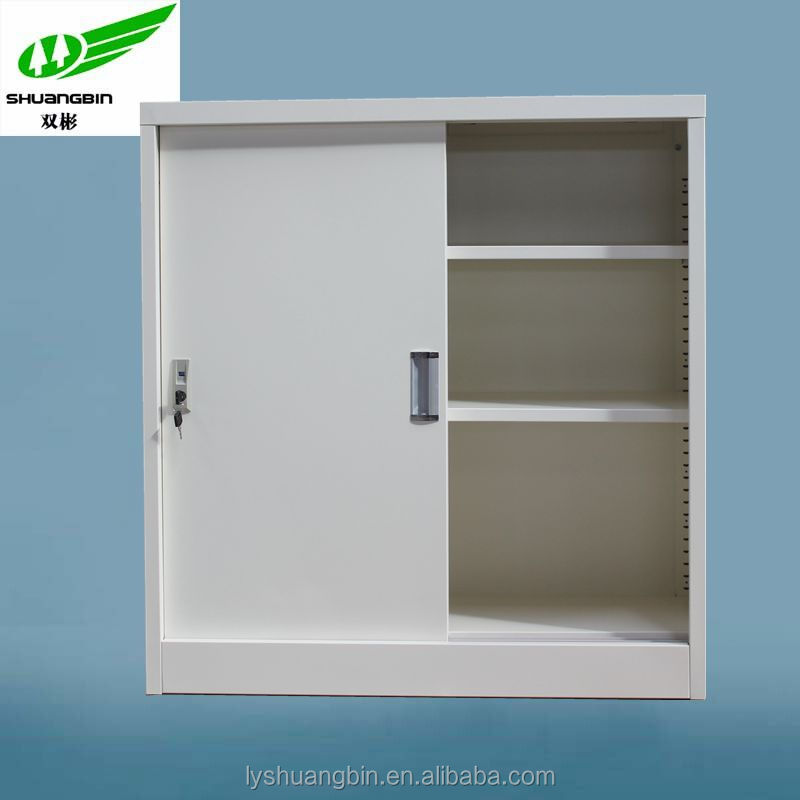 Office Furniture Steel Metal Small Sliding Door Mini Cupboard