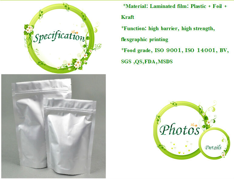 custom printing resealable foil coffee packaging bag