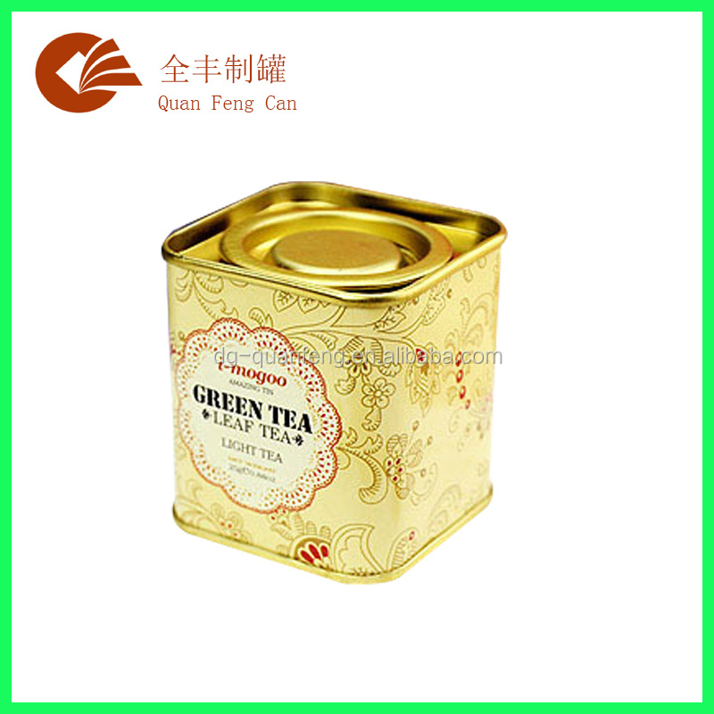 中国の行われた- 良い気密お茶のブリキの箱/正方形の茶のスズ缶/空のお茶缶ブリキ仕入れ・メーカー・工場