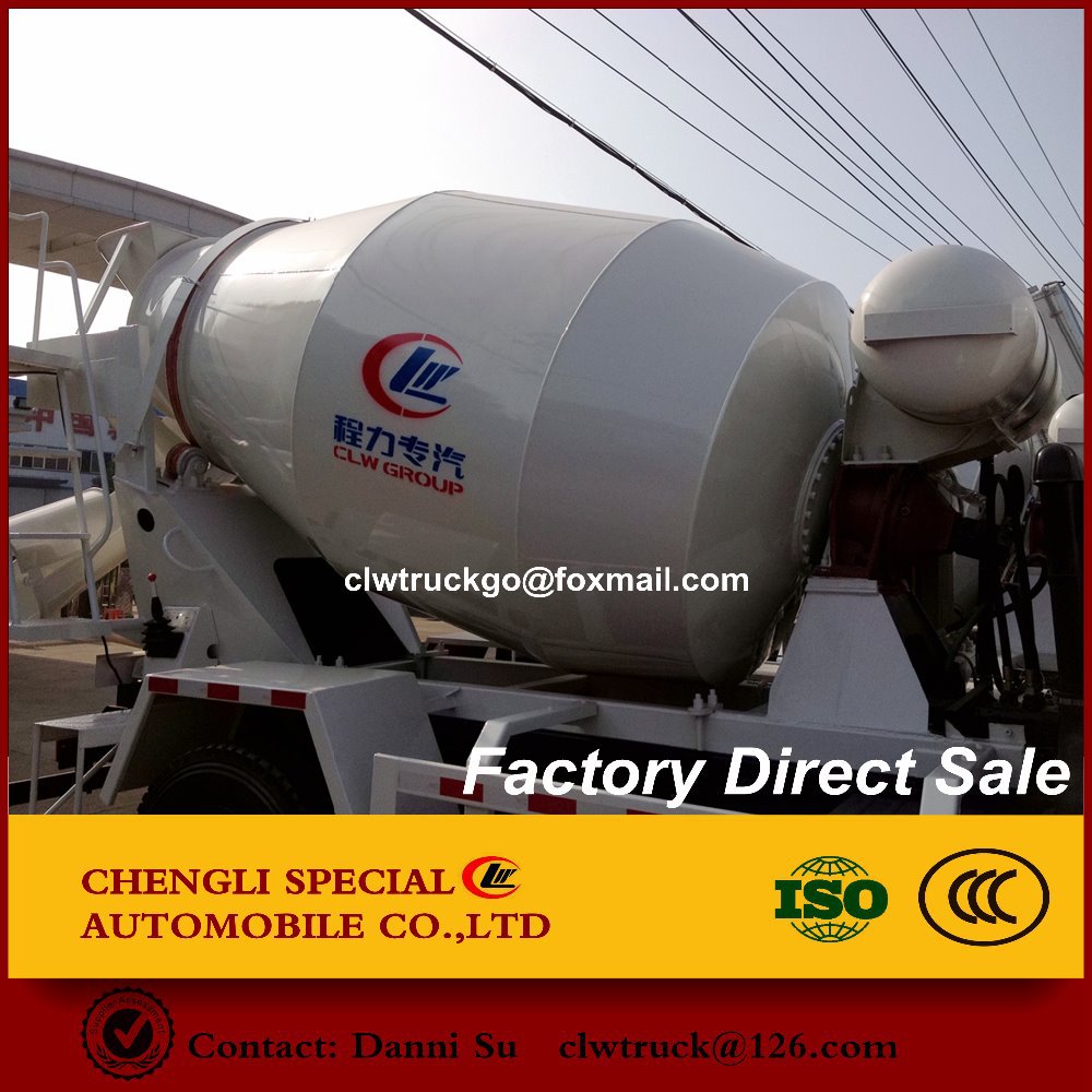 3-10m3 cement mixer pump truck, mixer truck with pump, totally