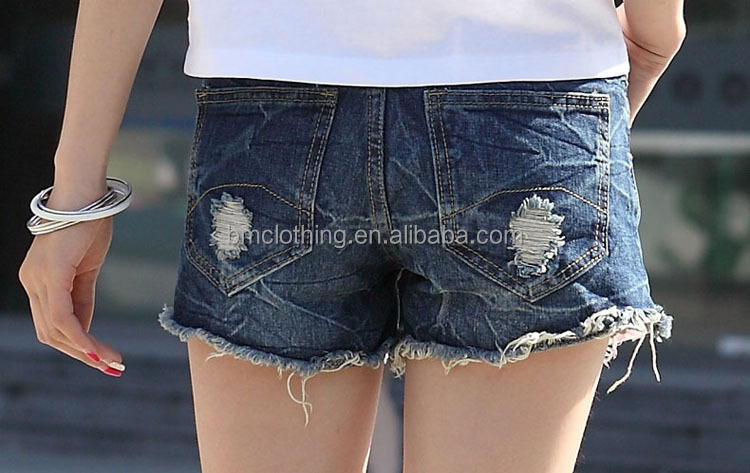 新しい夏の2015セクシーなデニムショートパンツ女性のための短いジーンズ仕入れ・メーカー・工場