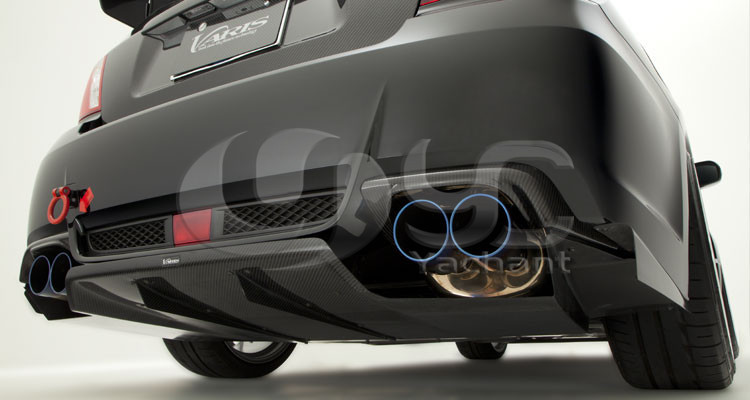 2011-2014 Subaru Impreza GVB STI Varis Style Rear Diffuser with Side Fin CF (18) - .jpg