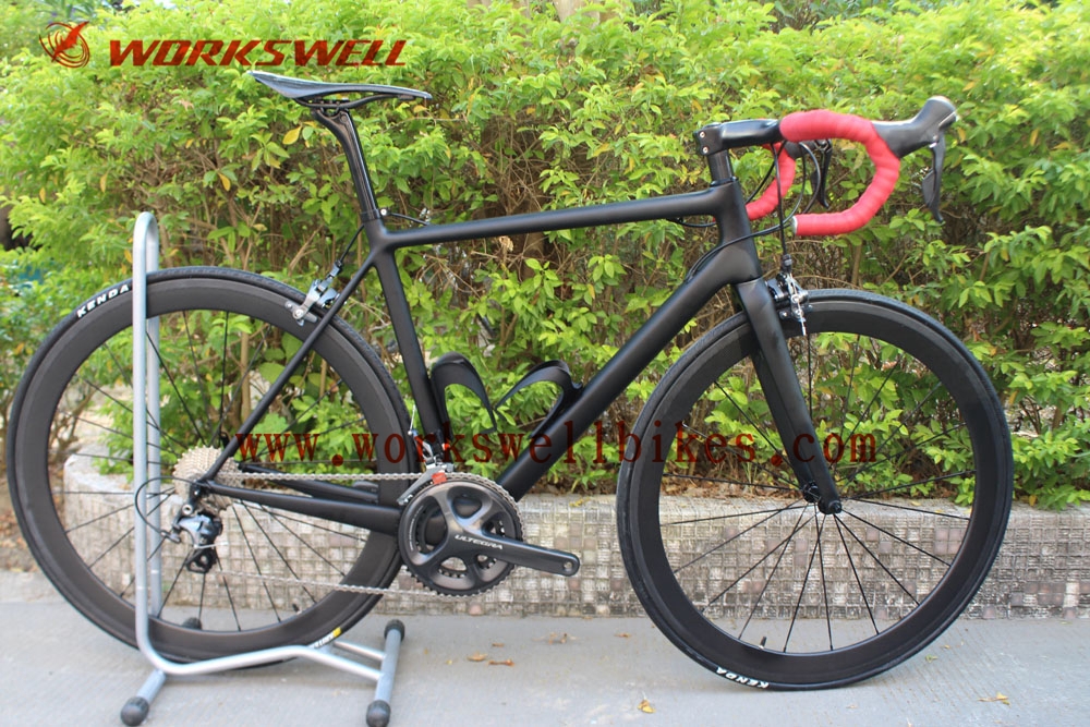 完全な自転車のハンドルバーultegraグループセットサドル680055ミリメートルと脂肪ワイドロードホイールセットクリンチャーリム問屋・仕入れ・卸・卸売り