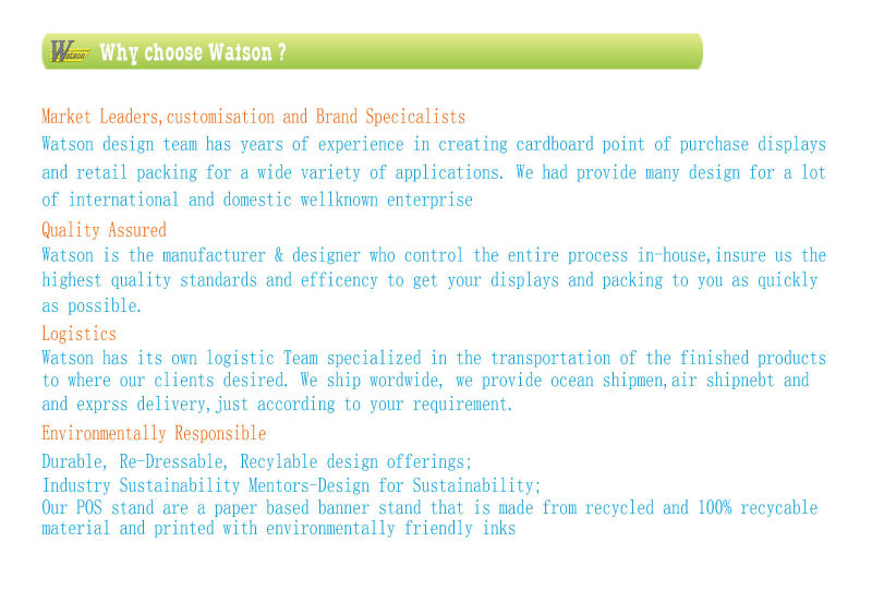 Custome Paper Counter Top Display rack for chewing gum