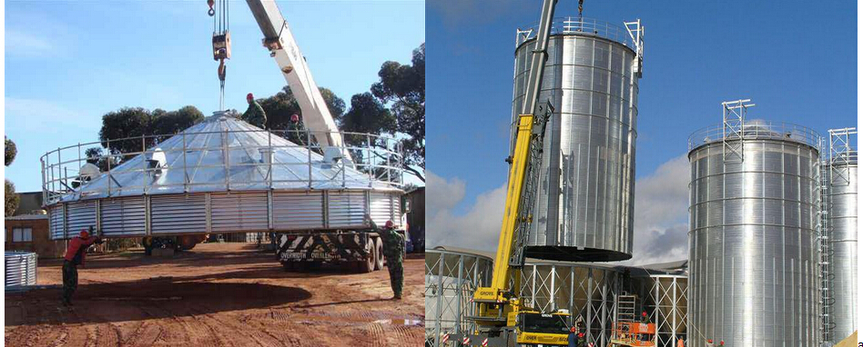 1000t Used Grain Steel Silos For Sale