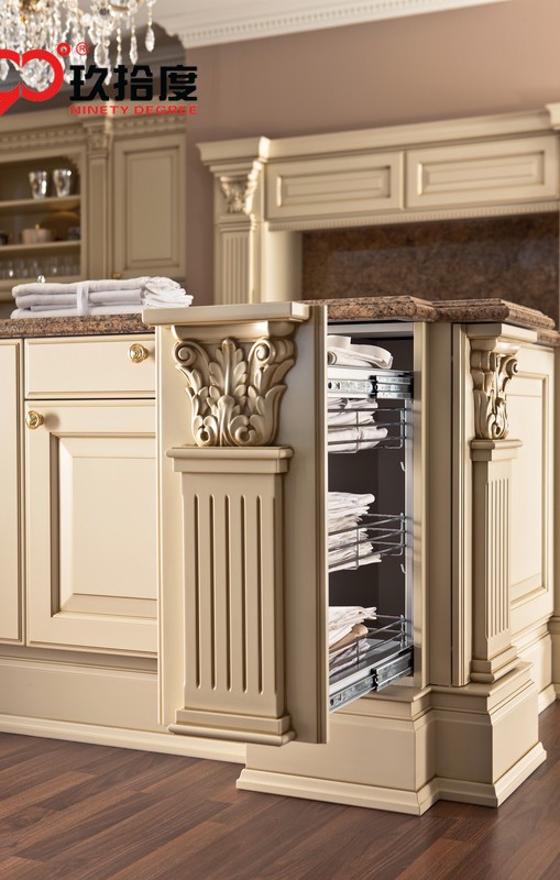 Luxus europäischen stil küchenschrank mit zarten rom spalte und ...