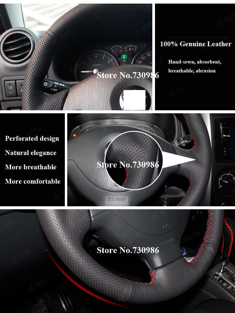 for Suzuki Jimny Leather Steering Wheel Cover 1