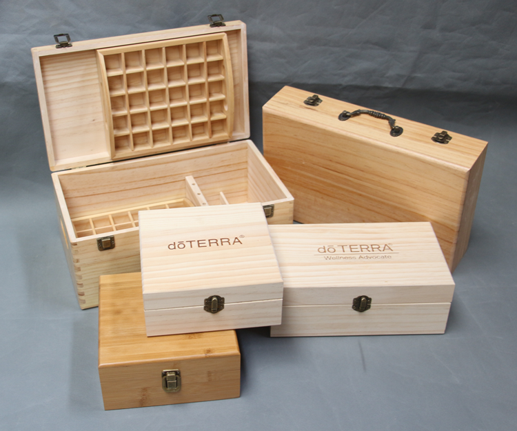 Doterra Essential Oil Wooden Box Organizer Large Wood Storage Case