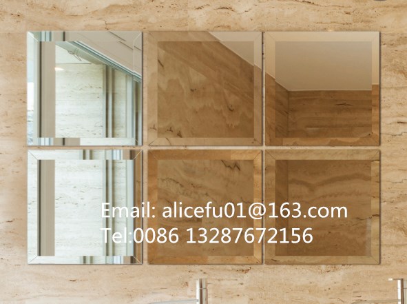 Wholesale Bathroom Wall Decorative Usage Adhesive Beveled Edge