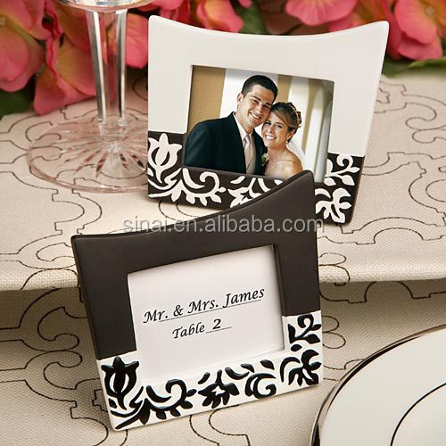"black Baroque" Elegant Place Card Holder/photo Frame For Wedding