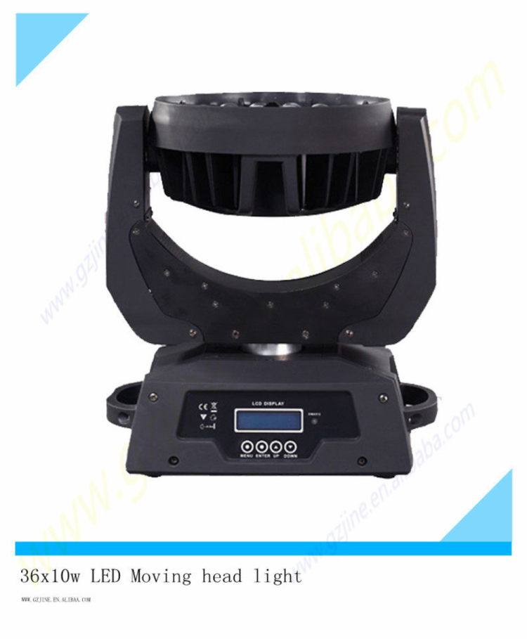 36pcs*10w rgbw moving head