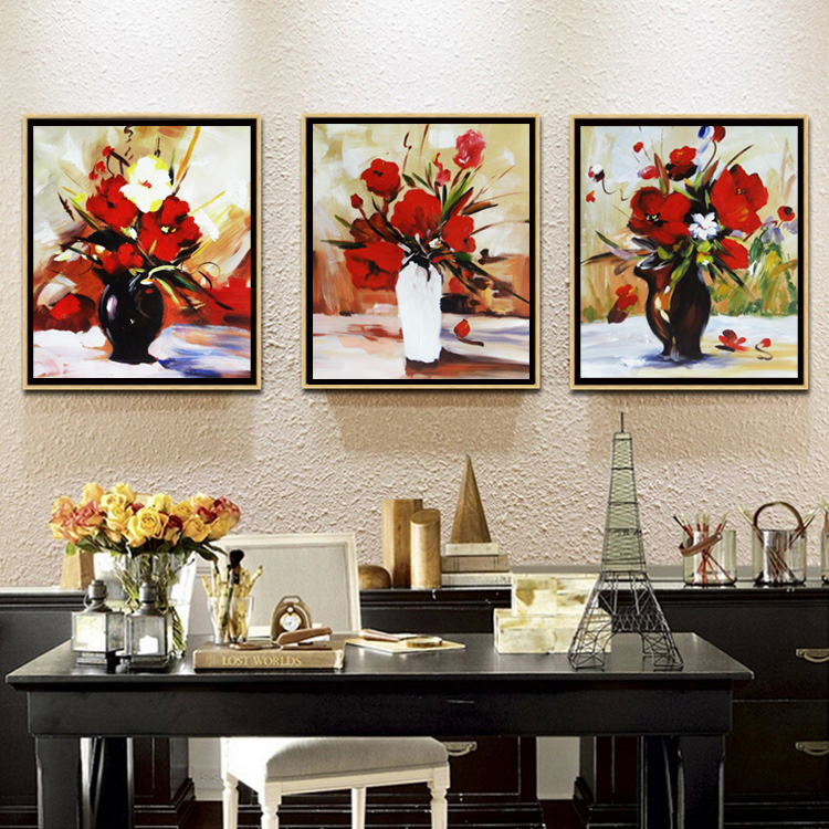 Modern Hand Painted Home Decoration Wall Artwork Flower Oil Painting On Canvas Buy Artwork