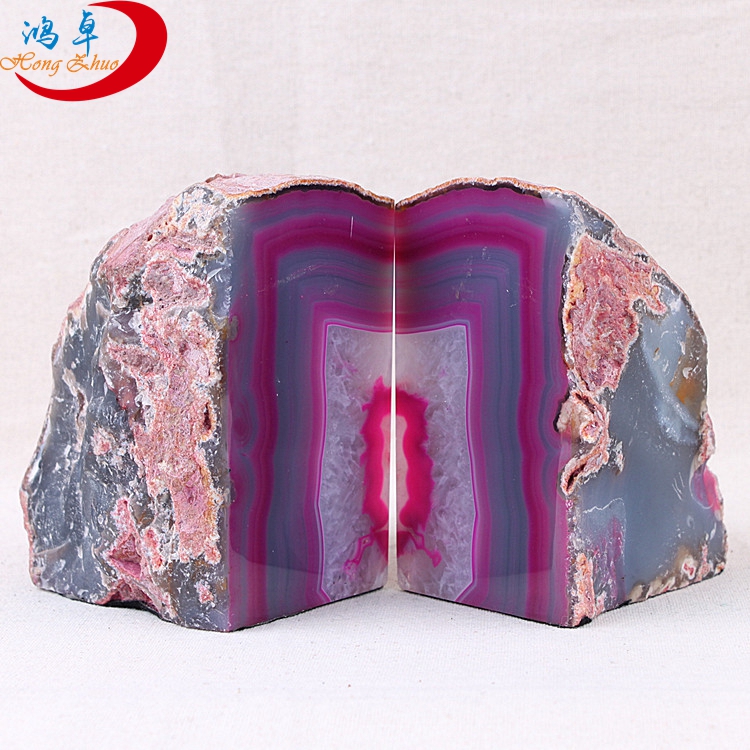 wholesale agate bookends
