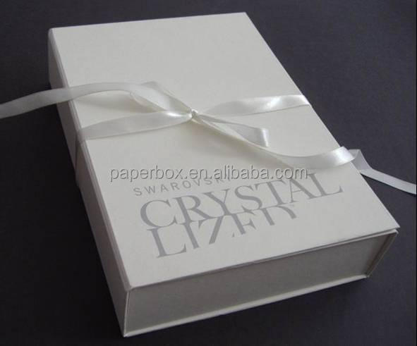 rigid solid paperboard window silver box
