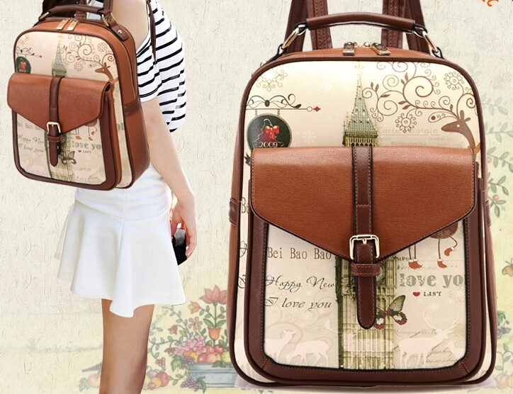 D60467h 2015 Korean Girl's School Bag Fashion Retro Lady Backpack Buy