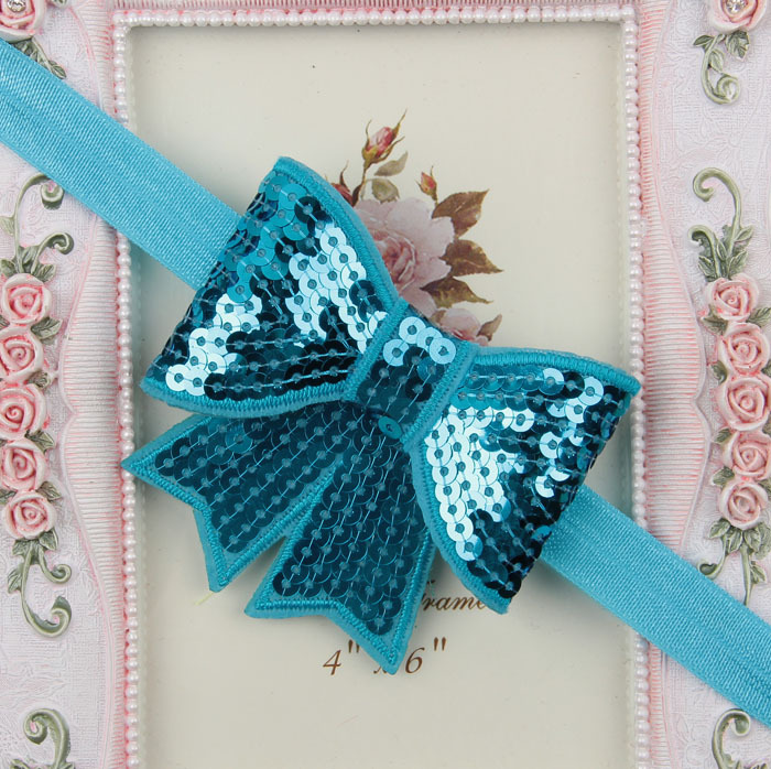 новый блеск блесток немного развеселить волос лук hairbands ребенка девушка новорожденных мягкой стрейч ободки 20pcs/lot drop Доставка новый блеск блесток немного развеселить волос лук hairbands ребенка девушка новорожденных мягкой стрейч ободки 20pcs/lot drop Доставка