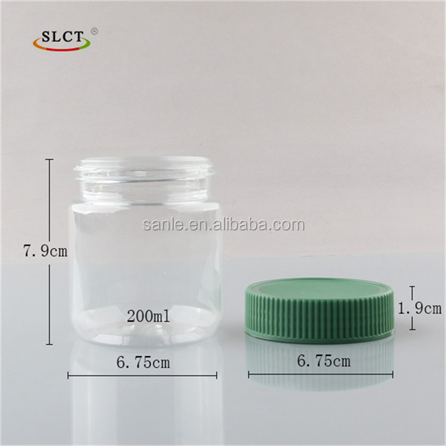 Food Grade transparent pet jar 150ml