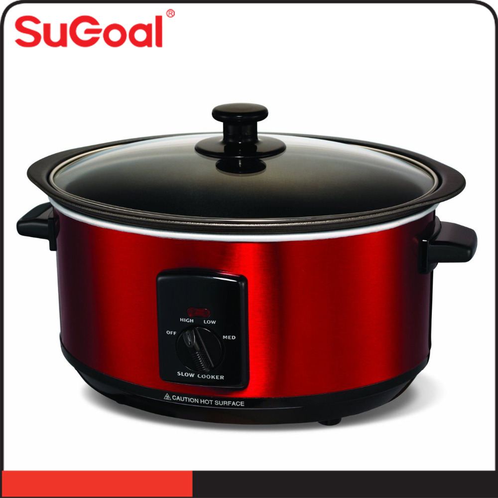 mechanical type slow cooker with auto function colorful