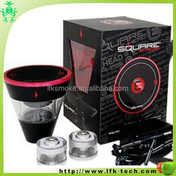 LFK 2014 new products square ehead for shisha E head hookah