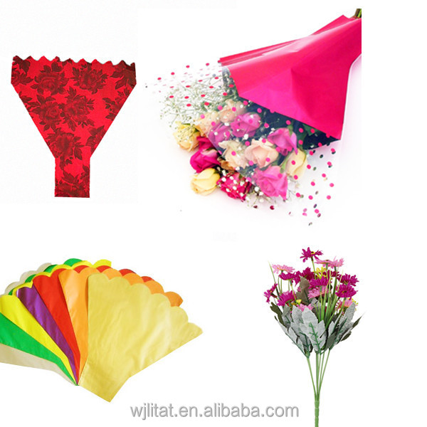 美しいカラー印刷プラスチック卸売boppの花の袖仕入れ・メーカー・工場