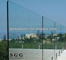Greenhouse ultra clear glass tempered glass pool fence panels