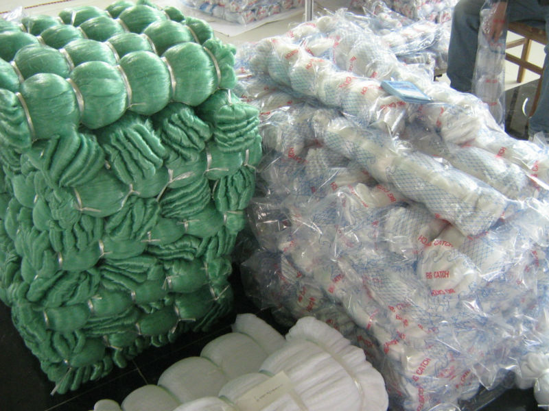 Of fishing nets with knot for sardine