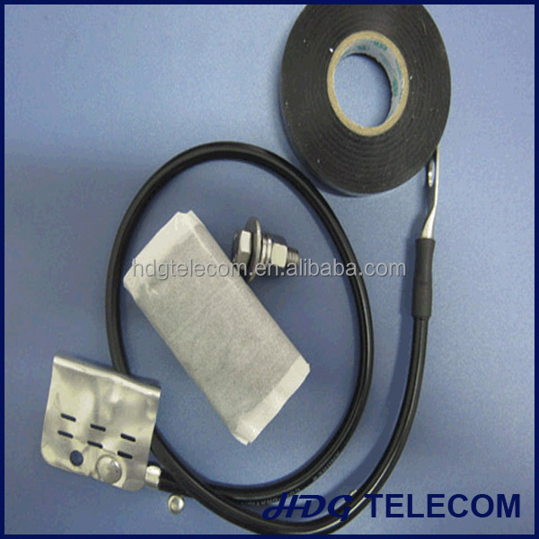 small universal grounding kit for coaxial cable