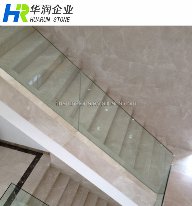 Burdur beige marble stair