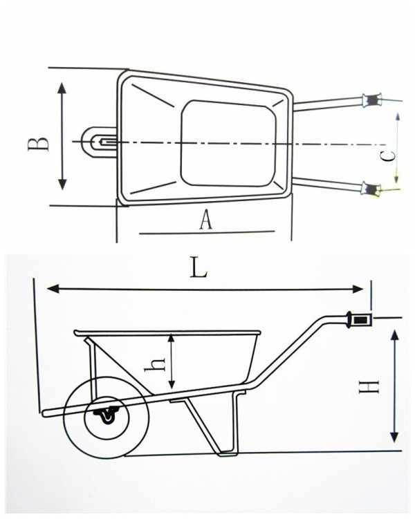 10 Cuft 130l Wb9600 Heavy Duty Wheelbarrow Wheelbarrow Concrete