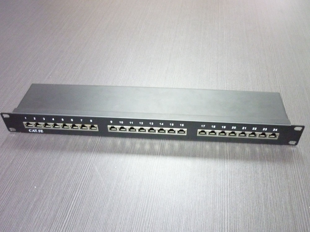 1u 24 ポート ブラック cat5e stp パッチ パネル仕入れ・メーカー・工場