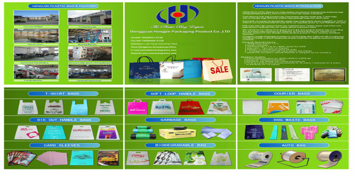 corn starch patch handle bag/ die cut bags