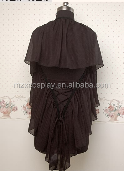 熱い販売の黒かわいいシフォンコート甘いロリータハロウィンパーティの衣装クリスマス美しさのためのロングドレス問屋・仕入れ・卸・卸売り