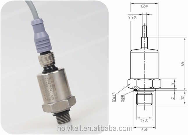 2mv/v 3mv/v 3.33mv/v strain gauge pressure transducer