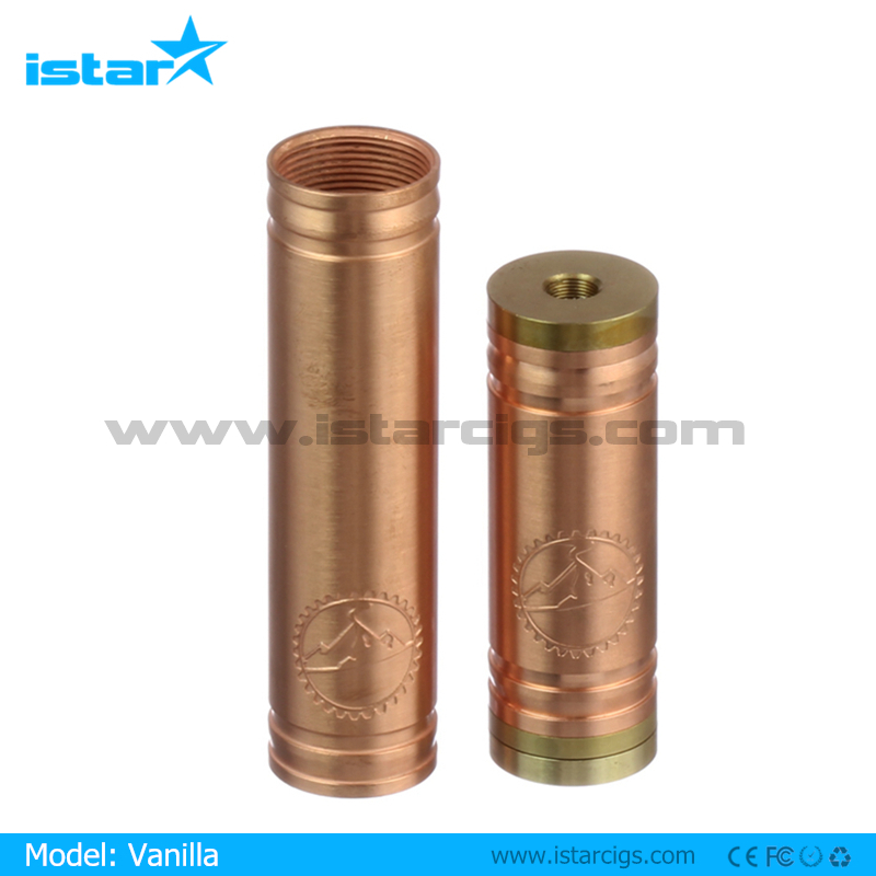 best selling new product copper e-cigarette mechanical mod vanilla mod