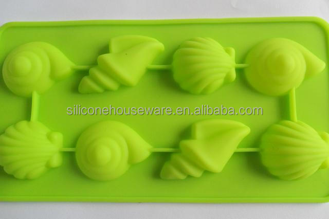 High Quality Conch Silicone Ice cube Chocolate fondant cake Mould.JPG
