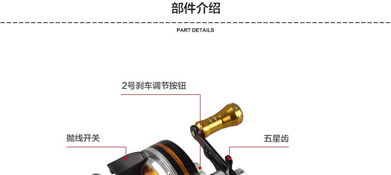 ハイエンド ラウンド baitcasting リール 8 ボールベアリング左と右ハンドル仕入れ・メーカー・工場