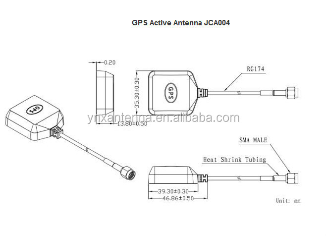 Dbi281575.42mhzの熱い販売のミニアクティブアンドロイド用gpsアンテナsmaコネクタ付き仕入れ・メーカー・工場